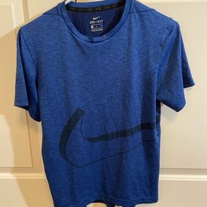 Boys Blue Nike Swoosh Dri-Fit T-Shirt!